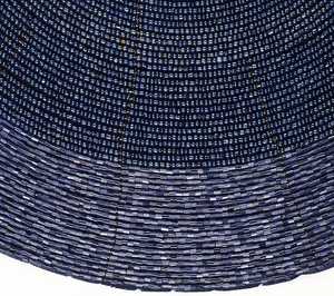 Posavasos de mesa de cristal de pulgadas con estilo elegante, juego de almohadillas de cuentas verdes hechas a mano, posavasos de pizarra duraderos y acogedores para el hogar - Product Image 3