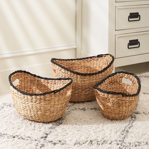 Hot Sale <b>Woven</b> <b>Basket</b> Seagrass Water Hyacinth Jute <b>Basket</b> Storage Organization Home Categories - Product Image 2