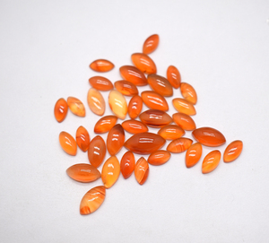 Cabujones de marquesa de cornalina natural de 8x4mm a 12x6mm, piedra preciosa suelta de cristal de sombra de luz de cornalina calibrada para joyería - Product Image 4