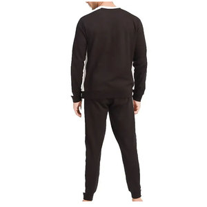 Conjunto de 2 Piezas de Sudadera con Capucha y Pantalones Deportivos Estampados Personalizados, Sudadera de Cuello Redondo 100% Algodón Orgánico de Secado Rápido, Transpirable y con Cintura Elástica - Product Image 6