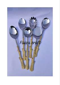 Juego de Cucharas de Acero Inoxidable de Calidad, Cubiertos Ecológicos para Uso en la Cocina del Hogar por Faizacraft - Product Image 2