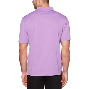 Camiseta de Golf de Manga Corta para Hombre, Talla Grande, de Algodón/Fibra de Bambú, con Logotipo Personalizado Bordado, Transpirable, Diseño Sólido, Alta Calidad - Product Image 3