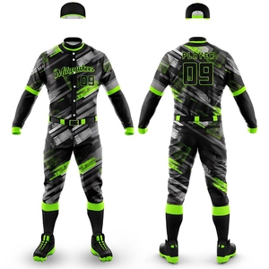 Uniformes de béisbol de diseño personalizado para equipos, tallas para jóvenes y adultos disponibles con impresión de logotipo y número - Product Image 1