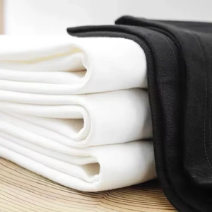 T-shirts tricotés quatre saisons 100% coton pour hommes T-shirts surdimensionnés décontractés de haute qualité couleur unie pour le sport usage quotidien Top Stock - Product Image 2