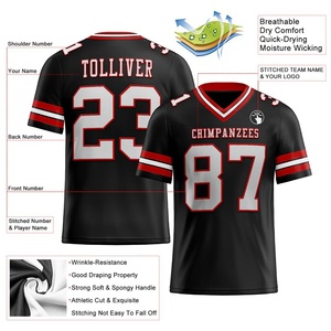 Jersey de aficionado al fútbol americano para hombre, uniformes personalizados, ropa deportiva personalizada para juego y práctica - Product Image 5