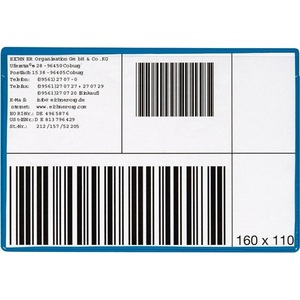 EICHNER Portaetiquetas Magnéticos de 160 x 110 mm, Paquete de 10 Unidades, Soportes y Estantes de Almacenamiento - Product Image 1