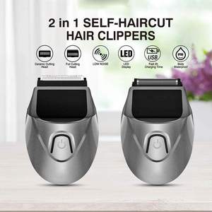 Tondeuse à cheveux électrique sans fil rechargeable et étanche, kit de coupe de cheveux pour hommes, tondeuse à cheveux pour le soin de la tête, alimentée par batterie - Product Image 2