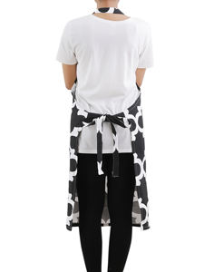 Delantal estampado sin mangas de algodón 100%, accesorio de limpieza de cocina duradero y elegante para hoteles, cocinas, uso al aire libre - Product Image 6