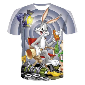 Camiseta de Hombre Oversize con Estampado 3D, Algodón Premium de Alto Gramaje, Diseño Gráfico Único, Ajuste Holgado, Manga Corta, Cuello Redondo, Estilo Urbano - Product Image 4