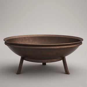 Modern Heavy Duty Outdoor <b>Metal</b> <b>Firepit</b> Powder Coated Finish Customizable for Large Gatherings Ensuring Consistent Fire Strong - Product Image 2