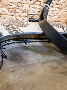 Sac à bandoulière bohème turquoise à outils à la main sac à main en cuir véritable floral sac à bandoulière pour soeur ou maman cadeau de Style Hippie - Product Image 3