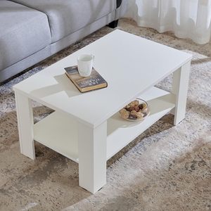 Mesa de centro de diseño simplista Color blanco para sala de estar Muebles de habitación más vendidos para libros disponibles a un precio asequible - Product Image 1
