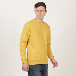 Sudadera de algodón 100% de alta calidad para hombre, jersey de peso pesado, logotipo personalizado, hombro caído en blanco, cuello redondo recortado cuadrado, transpirable - Product Image 2