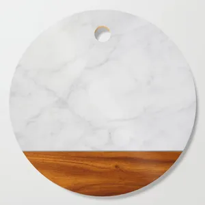 Bloques de cortar de bambú de madera elegantes de primera calidad, herramientas de cocina para frutas, verduras, corte de Pizza, última llegada - Product Image 5