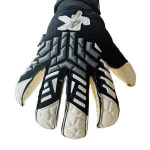 Gants de gardien de but en cuir de qualité supérieure personnalisables sur mesure coupe personnalisée poignée en latex de football en gros - Product Image 2