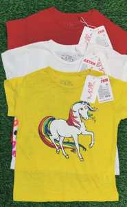 Hauts à la mode imprimés pour filles, Collection de t-shirts personnalisés à col rond en coton du Bangladesh - Product Image 4