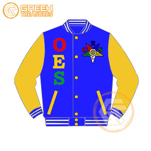 Chaqueta Deportiva Personalizada de Mujer con Apliques de Estrella de Oriente, de Algodón y Felpa, Bordada, Transpirable, de Secado Rápido y con Cierre de Cremallera - Product Image 2