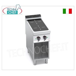 Cuisinière électrique avec 2 zones à induction sur meuble ouvert - Product Image 2