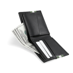 กระเป๋าสตางค์หนังแท้คุณภาพสูง ป้องกัน RFID ดีไซน์หรูหรา พับสั้น ปักโลโก้ได้ตามต้องการ ฟังก์ชั่นหลากหลาย แฟชั่น ทันสมัย จุของได้เยอะ - Product Image 2