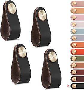 Ensemble de poignées de porte en cuir poli imperméable de style nouveau, fabriquées à la main, pour la décoration de la maison et une utilisation fonctionnelle - Product Image 5