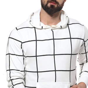 Sudaderas con capucha de algodón para hombre, ropa de invierno de buena calidad con forro polar, rayas personalizadas, bolsillos frontales - Product Image 5