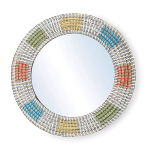 Marcos de espejo de pasto marino, espejos de paja de pasto marino tejidos a mano, accesorio decorativo para la sala de estar - Product Image 2