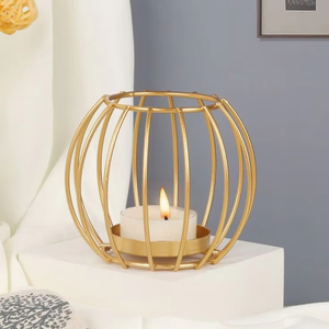 Porte-bougie filaire 2026 pour usage décoratif à la maison, en métal de qualité supérieure, pour salon - Product Image 1