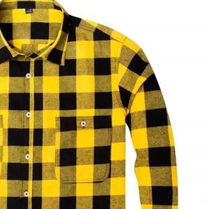 Chemise en flanelle pour homme de qualité supérieure, légère, prix de gros, entièrement personnalisée, anti-froissement, avec un design tendance - Product Image 3