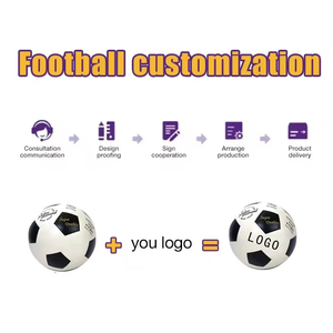 Ballon de football professionnel personnalisé pliable de haute qualité en gros Chine prix d'usine PVC PU caoutchouc cuir taille 5 4 - Product Image 3