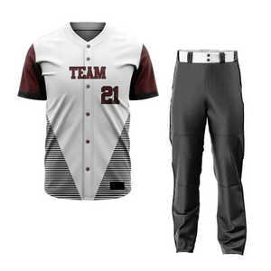 <b>Baseball</b> Shirts and Plain Pants 2024 New Design Custom Team Logo <b>Baseball</b> Uniforms 2 Piece <b>Set</b> - Product Image 1