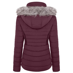 Chaqueta de exterior acolchada para mujer con capucha desmontable, ligera y duradera, tamaño y colores personalizados - Product Image 2