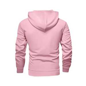 Sudadera con Capucha de Forro Polar Ecológico para Hombre, Color Sólido, Estilo Casual, Corte Regular, con Bolsillo, Manga Larga - Product Image 2