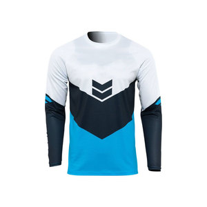 T-shirt de motocross à séchage rapide pour hommes, maillot de cyclisme à manches courtes, combinaison de course, maillot de vélo de montagne, haut de l'usine, vente en gros - Product Image 3