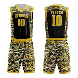 Uniforme de basket-ball fabricant d'usine tissu polyester respirant flexible durable adapté aux vêtements de tournois sportifs - Product Image 4