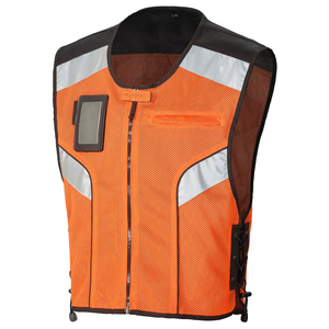 Chaleco de seguridad de motorista para hombre al por mayor, ropa de trabajo de verano, chaleco, chaqueta de seguridad con múltiples bolsillos con diseño y tamaños personalizados - Product Image 4
