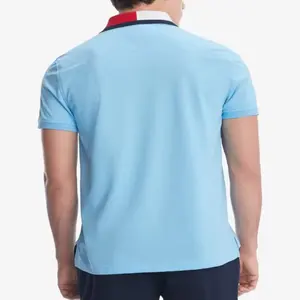 100 % Bio-Baumwolle Herren individuelle Polo-Shirts mit Stickerei Logo Sommer weiches Piqué-T-Shirt hohe Qualität atmungsaktiv Freizeitkleidung