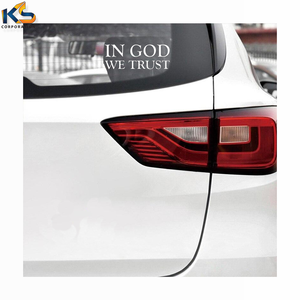 Décoration murale de fenêtre de voiture personnalisée "In GOD WE Trust", voiture, camion, moto, fenêtres, autocollants muraux de voiture, impression d'autocollant - Product Image 5