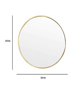 Decorative <b>Bathroom</b> <b>Mirror</b> <b>Round</b> Gold Frame Vanity Wall <b>Mirror</b> Easy Installation Type Wholesale Contemporary <b>Mirror</b> Home Decors - Product Image 6