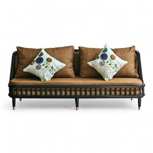 Sofa <b>Bench</b> with Wooden Slats & Fabric Upholstery 180x80cm Convertible SFB68089 - Product Image 1