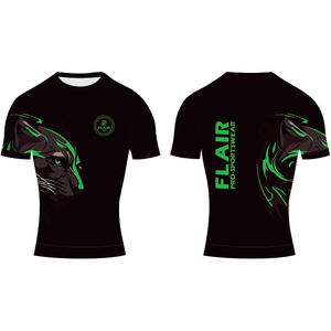 Rashguard de BJJ en nylon durable personnalisé, long, protection UV, anti-UV, compression respirante et confortable - Product Image 3