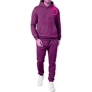 Vêtements de sport survêtements d'entraînement en polaire technique ensemble deux pièces pour hommes survêtement de jogging pour hommes service OEM personnalisé - Product Image 4