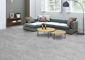 Azulejos de cerámica vitrificada de porcelana de 24x48 pulgadas, acabado de tallado sin fin gris Flury, diseño español, azulejos de 600x1200mm para sala de estar - Product Image 2