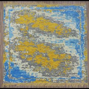 Qualité Logo Imprimé Soie Coton Laine Antidérapant Boucle Pile Noué À La Main PVC Soutenu Bureau Cuisine Tapis Ensembles pour La Décoration Intérieure - Product Image 1