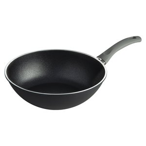 Wok Antiadherente de Aluminio LAZISE de 28 cm con 1 Asa, Compatible con Ballarini, Color Negro 1008454 - Product Image 1