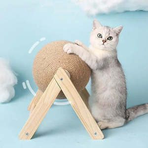 Large Cat Climbing <b>Frame</b> with Sisal and Linen Boule Gratter for Cats for <b>Play</b> and Exercise - Product Image 3