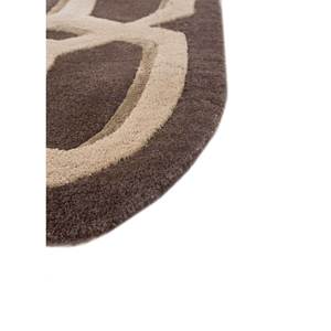 Acar Hand Tufted <b>Wool</b> & Viscose Rug Beige & <b>Brown</b> Geometric Pattern for Home-Tra-14660 - Product Image 4