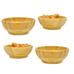 Cuencos de bambú para servir servidores personalizados de alta calidad, decoración del hogar de mimbre sólido Natural ecológico, venta al por mayor de Vietnam - Product Image 3