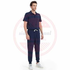 Ensemble de costumes de gommage à manches courtes pour hommes \ Ensembles d'uniformes professionnels d'infirmières médicales pour hommes - Product Image 4