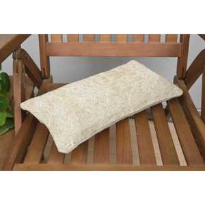 Premium Beige Ikat Patchwork Wool Non-Slip Eco-Friendly Removable Washable <b>Bolster</b> <b>Pillow</b> 8x16 Inch Woven Vintage Decorative - Product Image 5