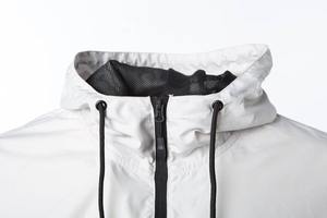 Veste coupe-vent en toile pour homme, style streetwear, imperméable, écologique, col montant, pour la course à pied, la plage, hiver 2025 - Product Image 3